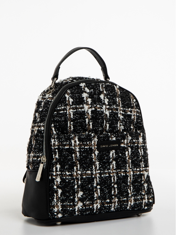 Yemima fekete David Jones női hátizsák textil anyagból, 2 - Kalapod.hu