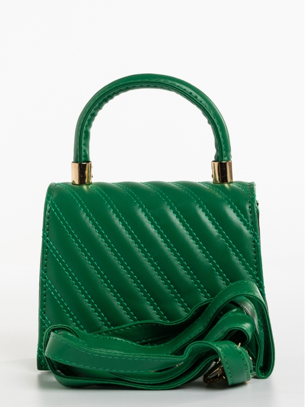 Toyin zöld, női, ökológiai bőr táska, 6 - Kalapod.hu