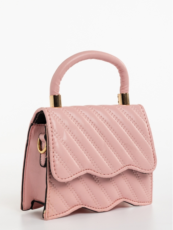 Toyin rózsaszín , női, ökológiai bőr táska, 2 - Kalapod.hu