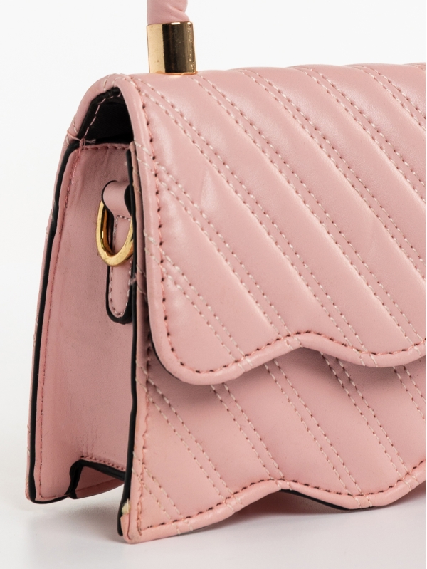 Toyin rózsaszín , női, ökológiai bőr táska, 4 - Kalapod.hu