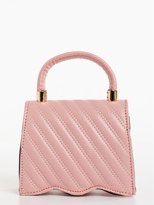 Toyin rózsaszín , női, ökológiai bőr táska, 5 - Kalapod.hu