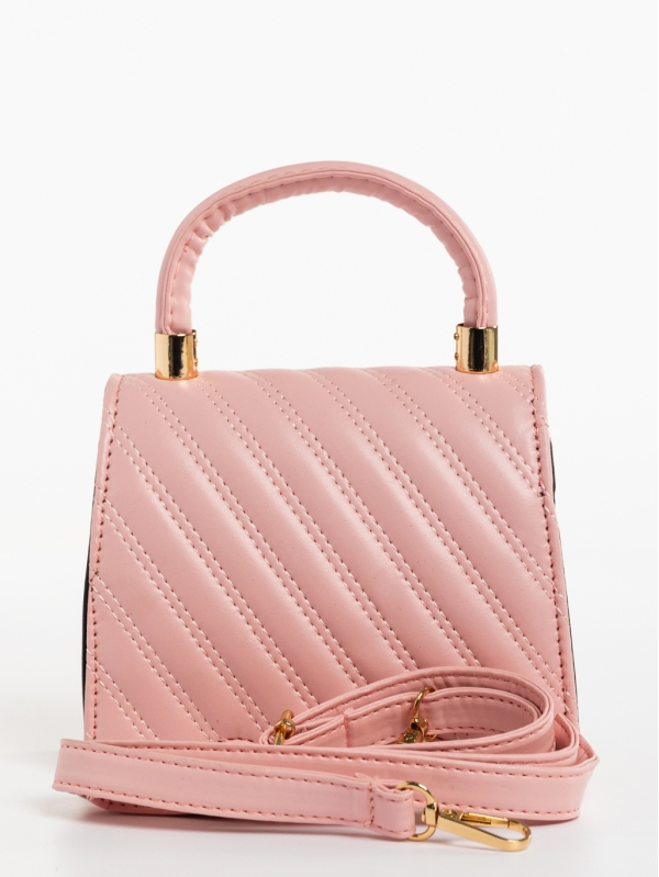 Toyin rózsaszín , női, ökológiai bőr táska, 6 - Kalapod.hu
