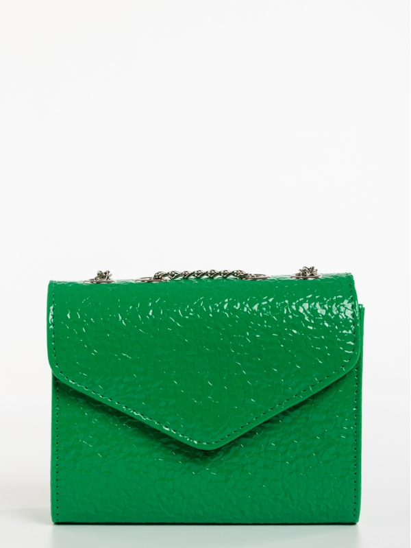 Ajla zöld, női, ökológiai bőr táska, 4 - Kalapod.hu