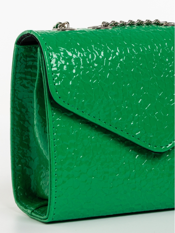 Ajla zöld, női, ökológiai bőr táska, 5 - Kalapod.hu