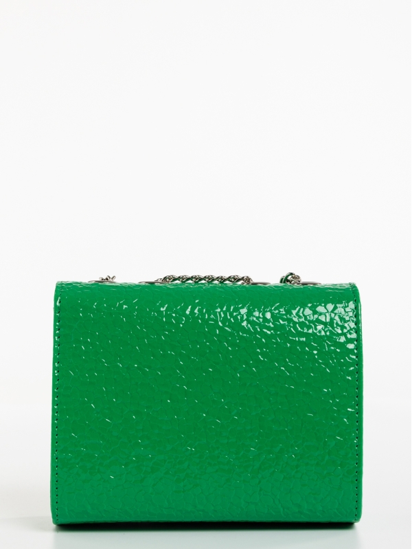 Ajla zöld, női, ökológiai bőr táska, 6 - Kalapod.hu