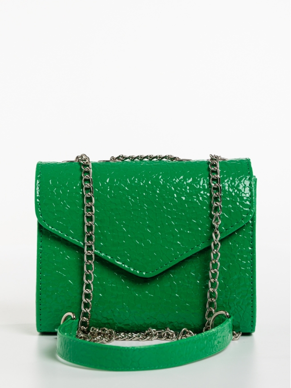 Ajla zöld, női, ökológiai bőr táska, 3 - Kalapod.hu