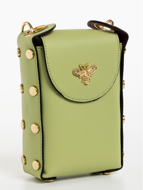 Mererid világos zöld, női, ökológiai bőr táska, 2 - Kalapod.hu