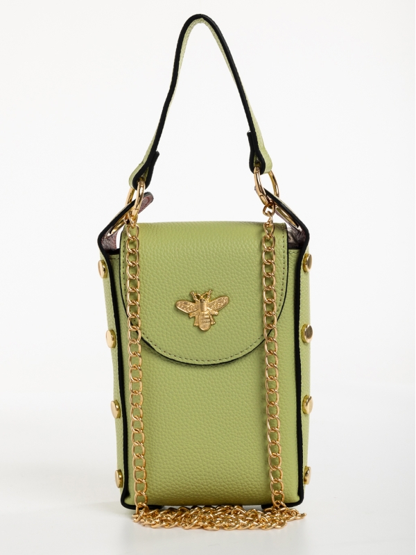 Mererid világos zöld, női, ökológiai bőr táska, 6 - Kalapod.hu