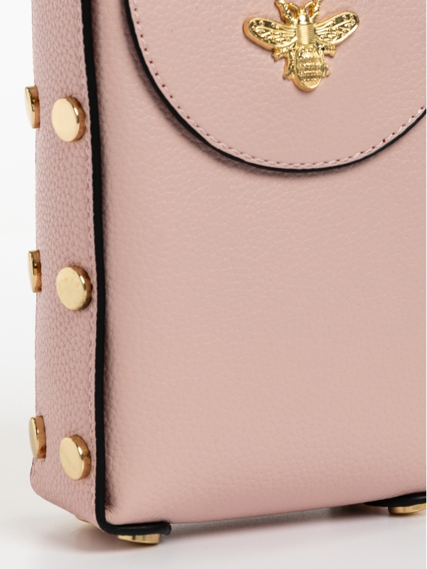 Mererid világos rózsaszín, női, ökológiai bőr táska, 5 - Kalapod.hu