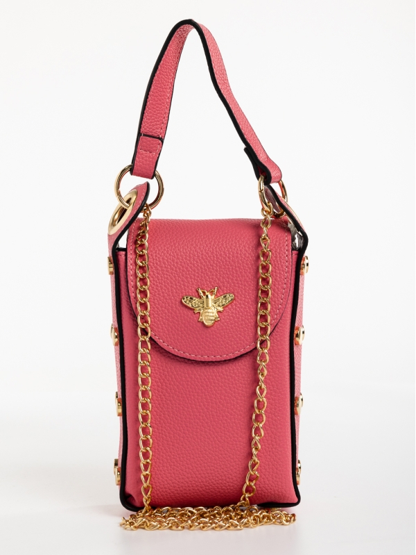 Mererid rózsaszín, női, ökológiai bőr táska, 2 - Kalapod.hu