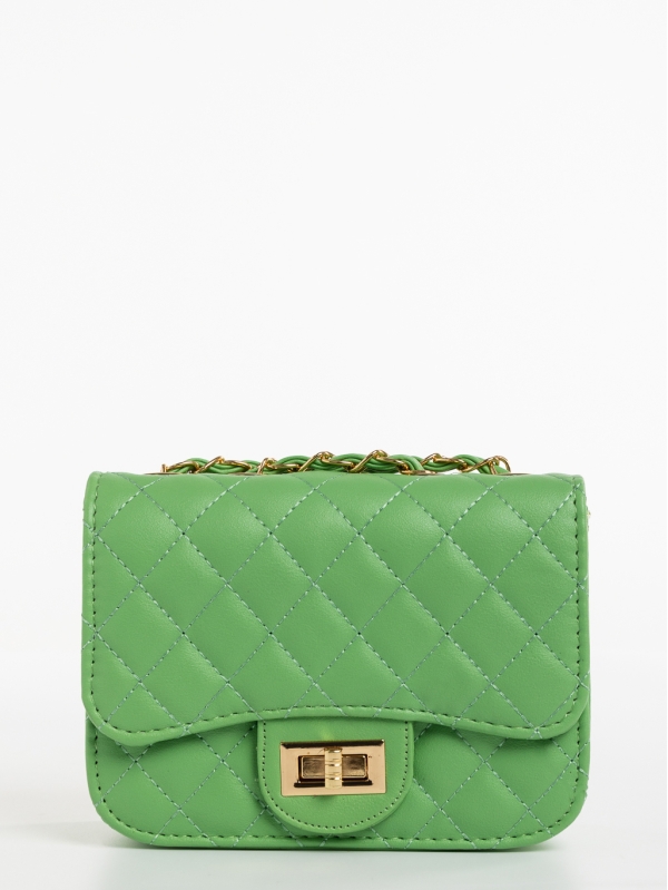 Brynja zöld, női, ökológiai bőr táska, 3 - Kalapod.hu