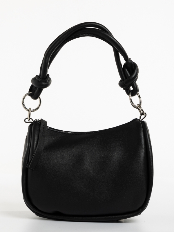 Aalis fekete, női, ökológiai bőr táska, 3 - Kalapod.hu