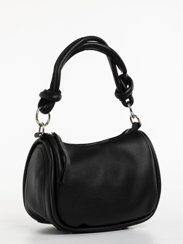 Aalis fekete, női, ökológiai bőr táska, 2 - Kalapod.hu