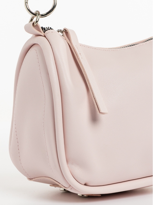 Aalis rózsaszín, női, ökológiai bőr táska, 4 - Kalapod.hu