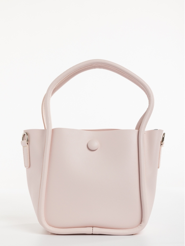 Sylva rózsaszín, női, ökológiai bőr táska, 3 - Kalapod.hu