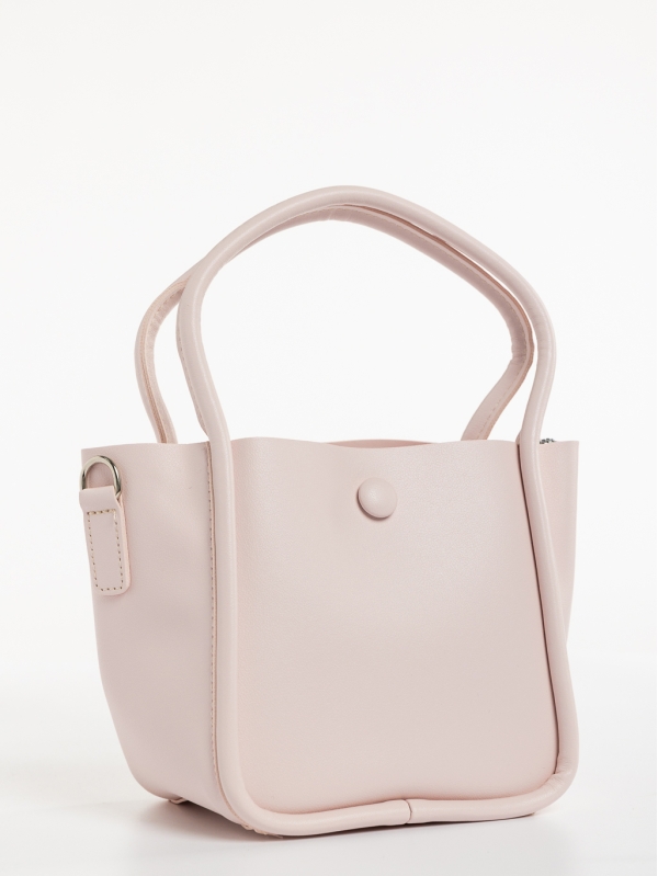Sylva rózsaszín, női, ökológiai bőr táska, 2 - Kalapod.hu