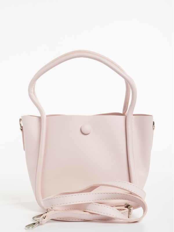 Sylva rózsaszín, női, ökológiai bőr táska, 6 - Kalapod.hu