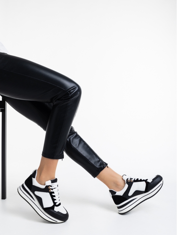 Calpurnia fekete, női sport cipő, ökológiai bőrből, 4 - Kalapod.hu