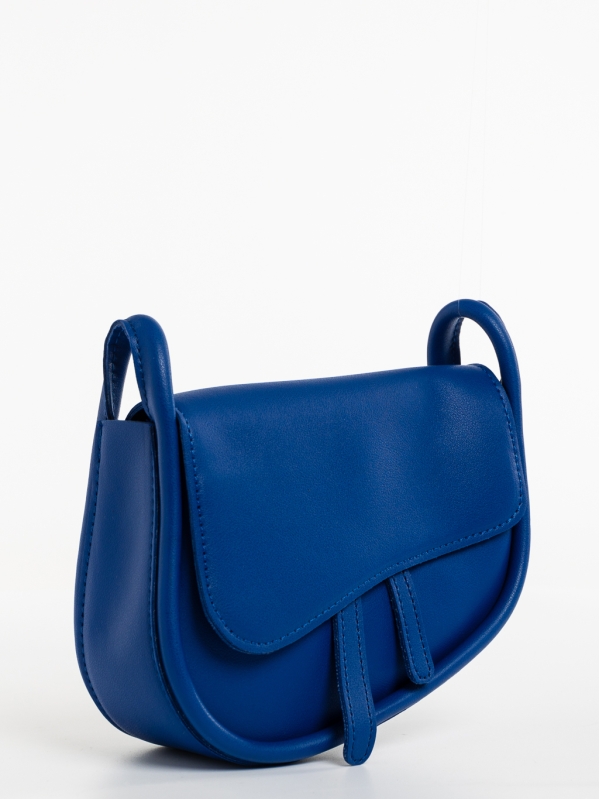 Michala sötét kék, női, ökológiai bőr táska, 2 - Kalapod.hu