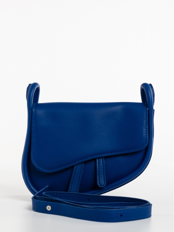 Michala sötét kék, női, ökológiai bőr táska, 6 - Kalapod.hu