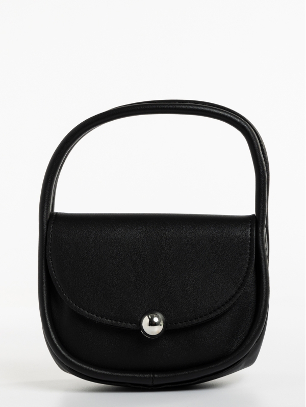 Julitta fekete, női, ökológiai bőr táska, 3 - Kalapod.hu