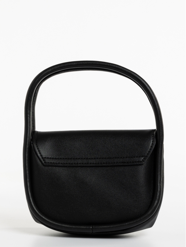 Julitta fekete, női, ökológiai bőr táska, 5 - Kalapod.hu