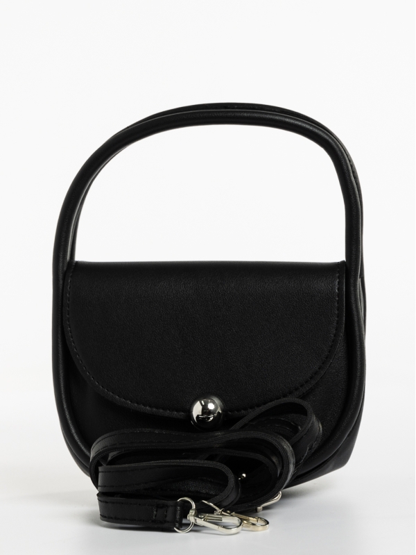 Julitta fekete, női, ökológiai bőr táska, 6 - Kalapod.hu