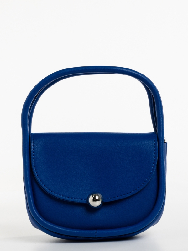 Julitta sötét kék, női, ökológiai bőr táska, 3 - Kalapod.hu