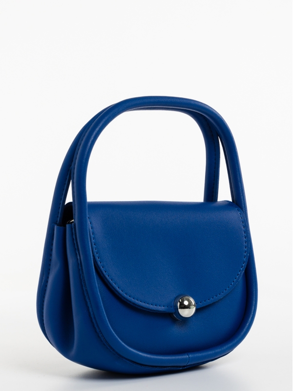 Julitta sötét kék, női, ökológiai bőr táska, 2 - Kalapod.hu