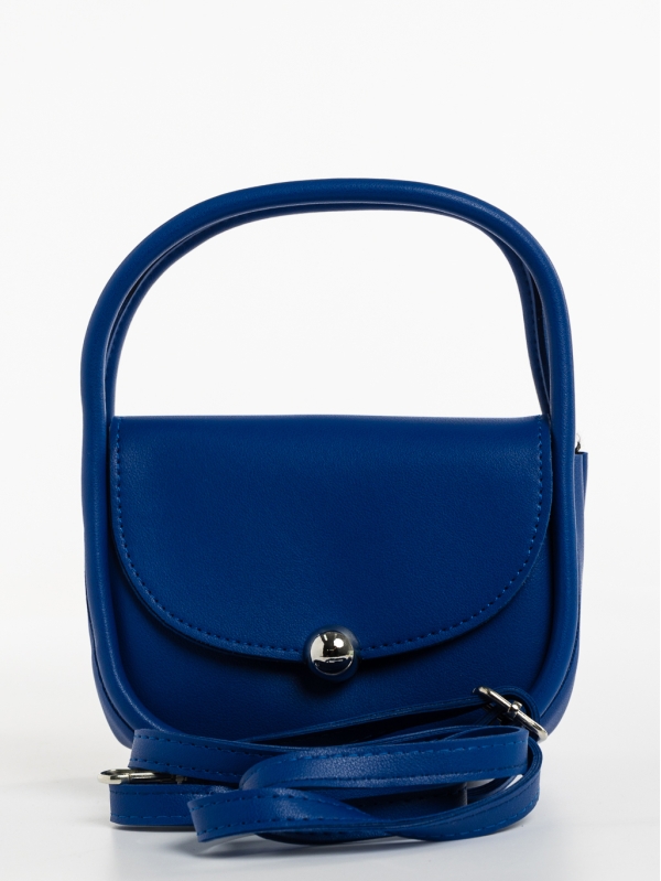 Julitta sötét kék, női, ökológiai bőr táska, 6 - Kalapod.hu