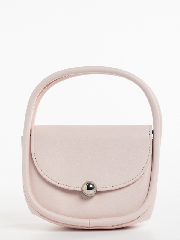 Julitta rózsaszín, női, ökológiai bőr táska, 3 - Kalapod.hu