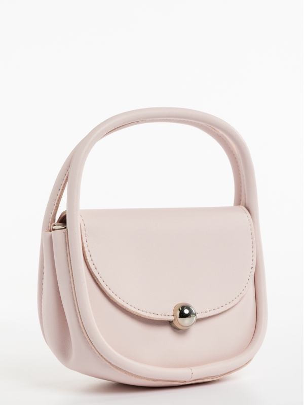 Julitta rózsaszín, női, ökológiai bőr táska, 2 - Kalapod.hu