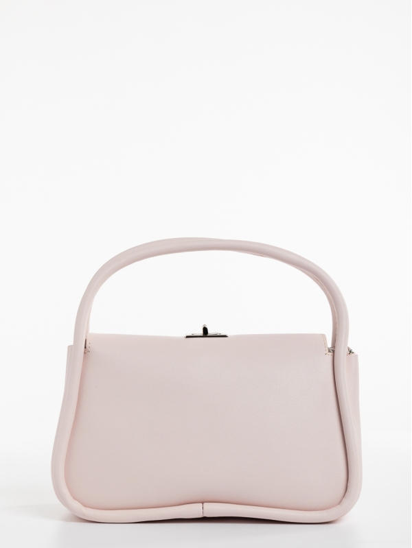 Melaina rózsaszín, női, ökológiai bőr táska, 3 - Kalapod.hu