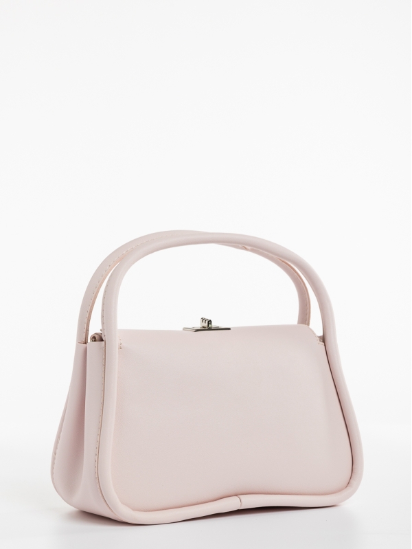 Melaina rózsaszín, női, ökológiai bőr táska, 2 - Kalapod.hu
