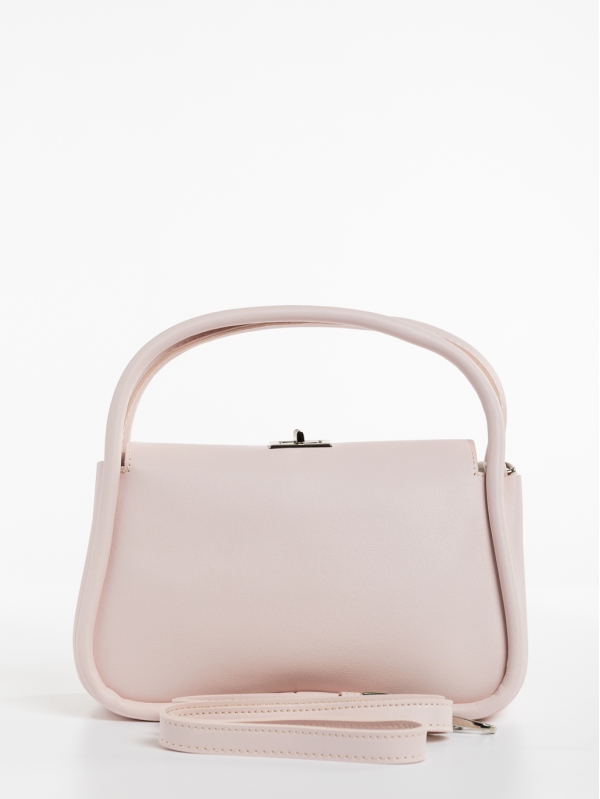 Melaina rózsaszín, női, ökológiai bőr táska, 6 - Kalapod.hu