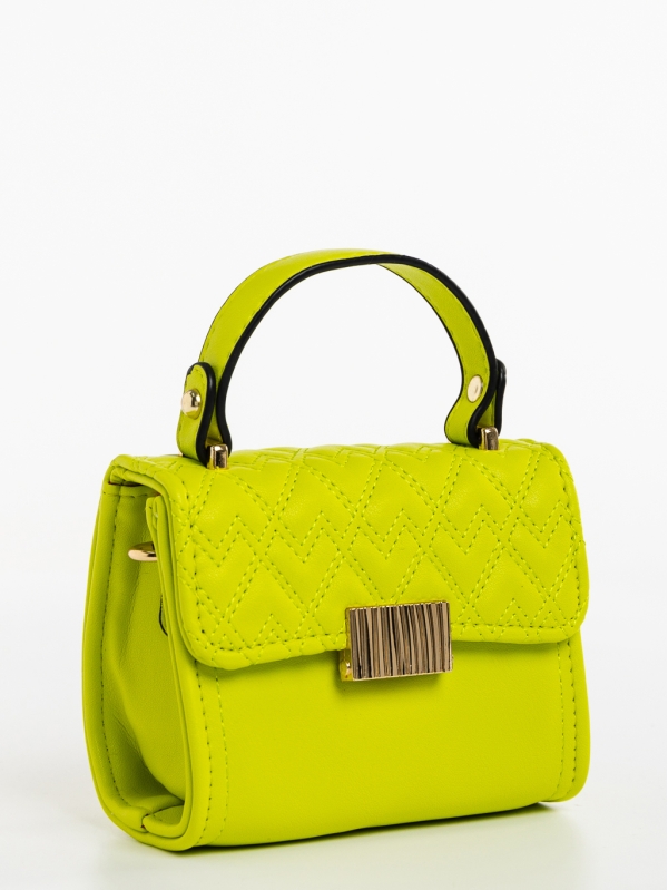 Saffira zöld, női, ökológiai bőr táska, 2 - Kalapod.hu