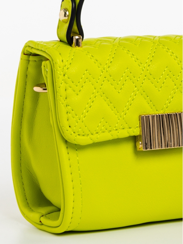 Saffira zöld, női, ökológiai bőr táska, 4 - Kalapod.hu