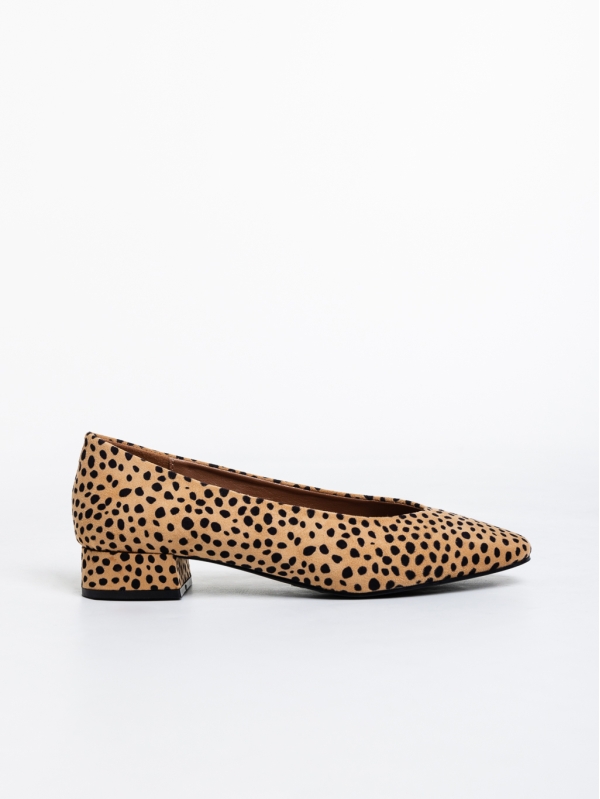 Parvina leopárd mintás női magassarkú cipő ökológiai bőrből, 5 - Kalapod.hu