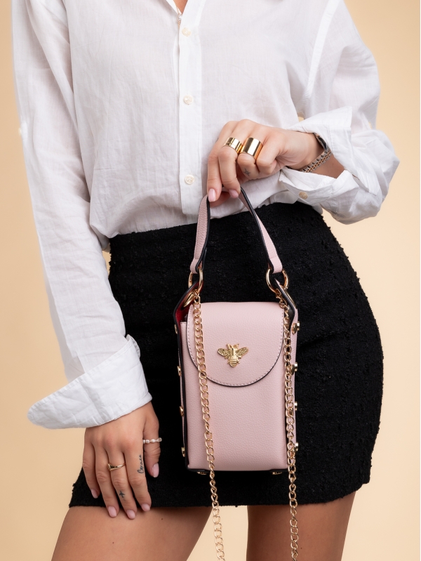 Mererid világos rózsaszín, női, ökológiai bőr táska - Kalapod.hu