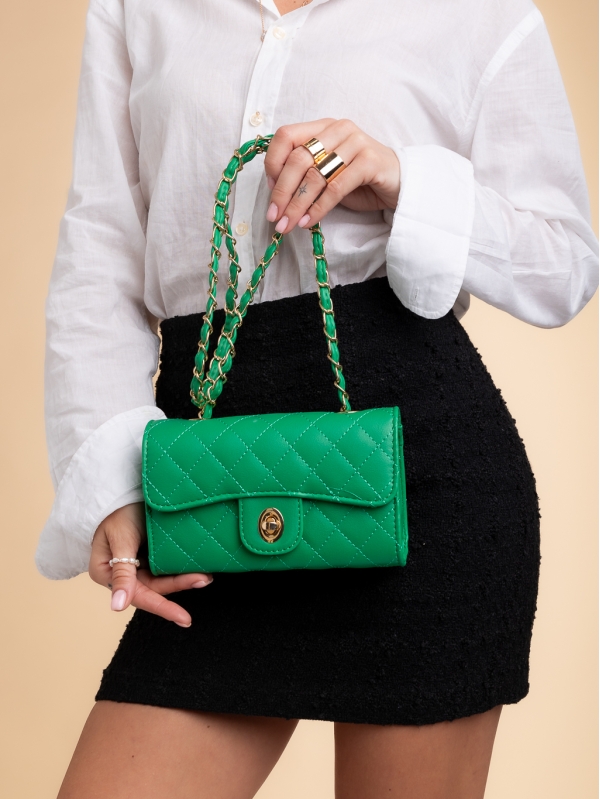 Madalitso zöld női táska ökológiai bőrből - Kalapod.hu
