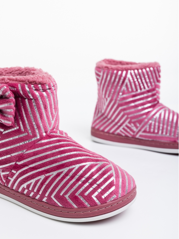 Shanika rózsaszín, női papucs, textil anyagból, 6 - Kalapod.hu
