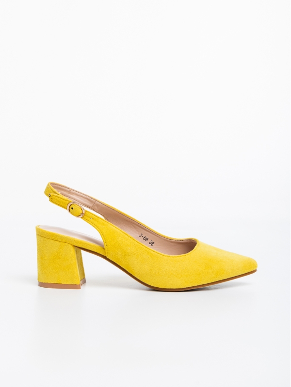 Jazmyn sárga, női cipő, textil anyagból, 5 - Kalapod.hu