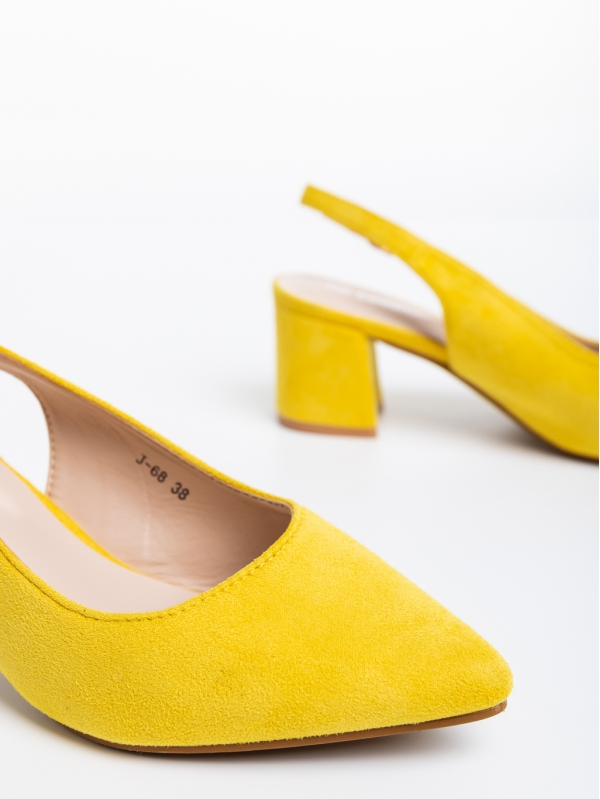 Jazmyn sárga, női cipő, textil anyagból, 6 - Kalapod.hu