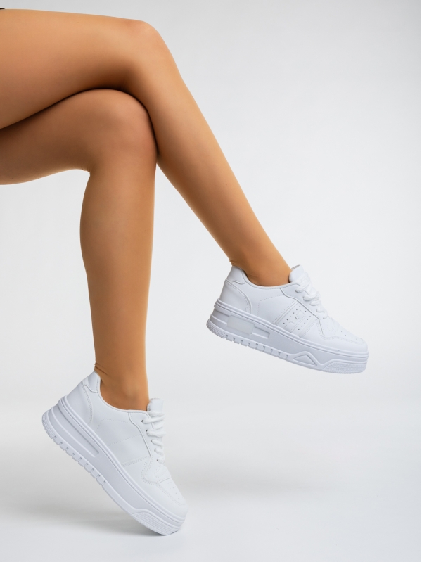 Esmerelda fehér női sport cipő ökológiai bőrből - Kalapod.hu