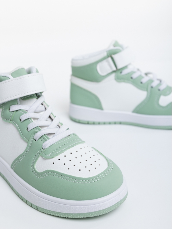 Yoda zöld gyerek sport cipő ökológiai bőrből, 4 - Kalapod.hu