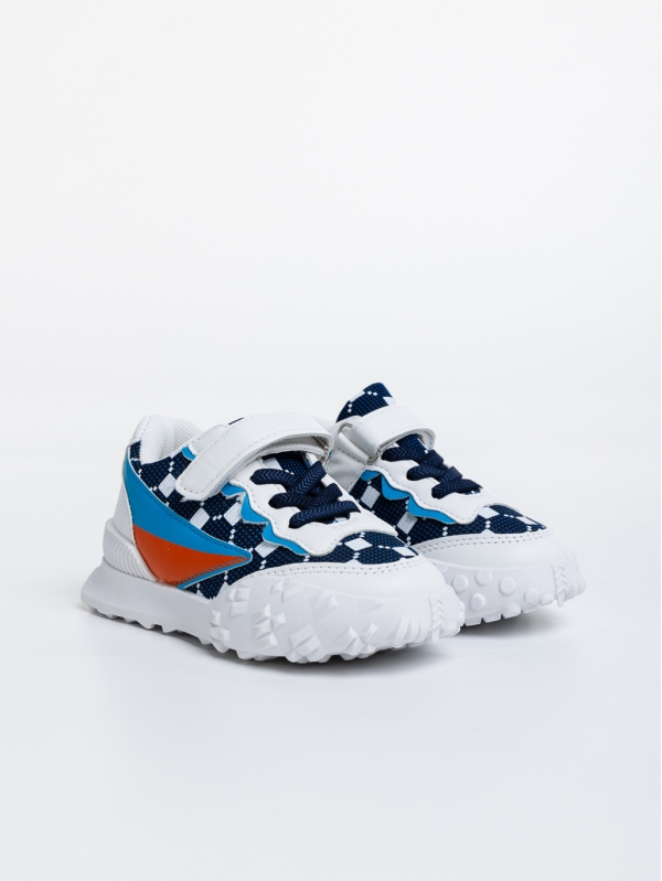 Codie fehér és kék gyerek sport cipő textil anyagból - Kalapod.hu