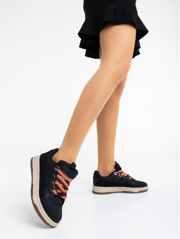 Ardala fekete női sport cipő ökológiai bőrből - Kalapod.hu