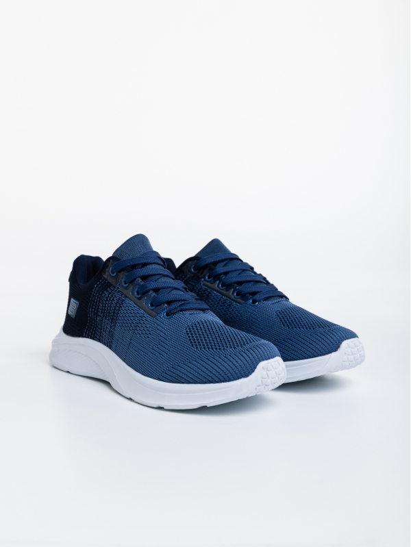 Manolo kék férfi sport cipő textil anyagból - Kalapod.hu