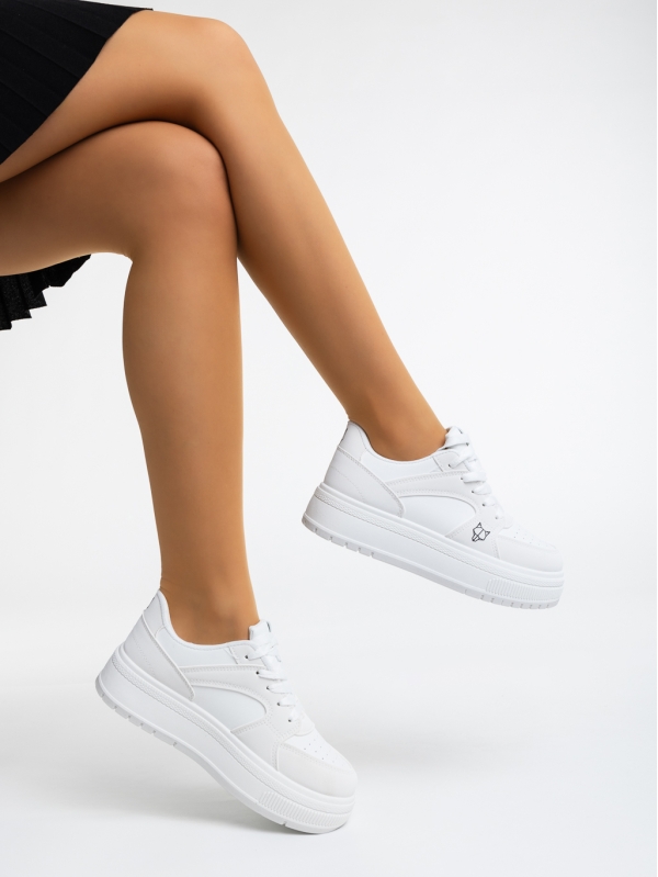 Orianne fehér női sport cipő ökológiai bőrből - Kalapod.hu