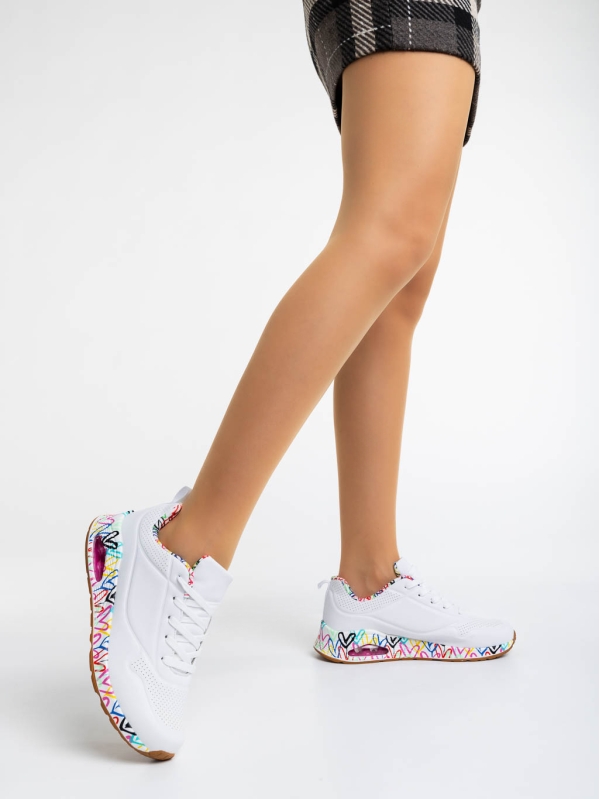 Tytti fehér női sport cipő ökológiai bőrből - Kalapod.hu